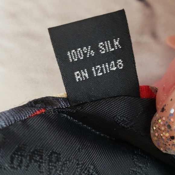 J. Garcia Zoot Coll 54 Silk Tie EUC 60" Red Tan Ye - Picture 4 of 10